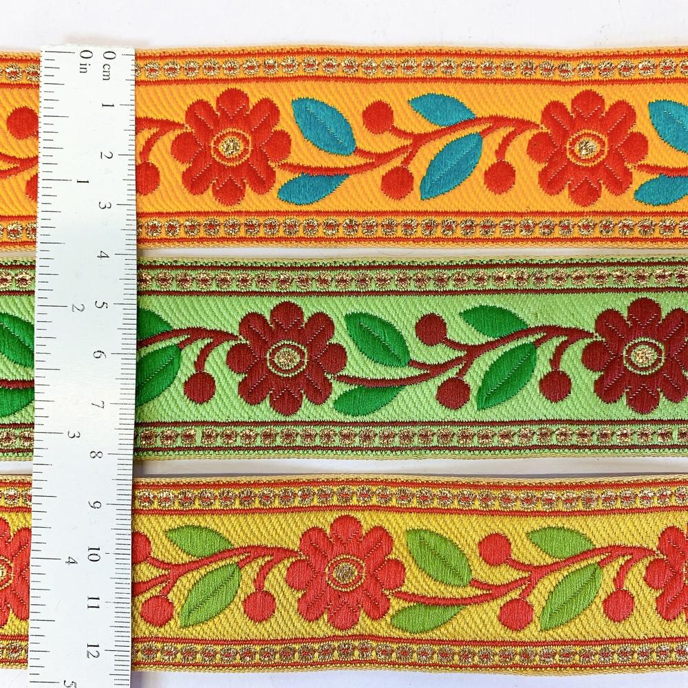 32 mm Designer Colourful Jacquard Ribbons, view 3