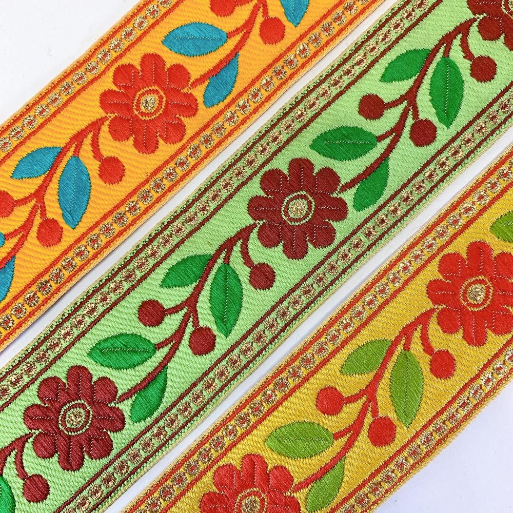 32 mm Designer Colourful Jacquard Ribbons, view 5