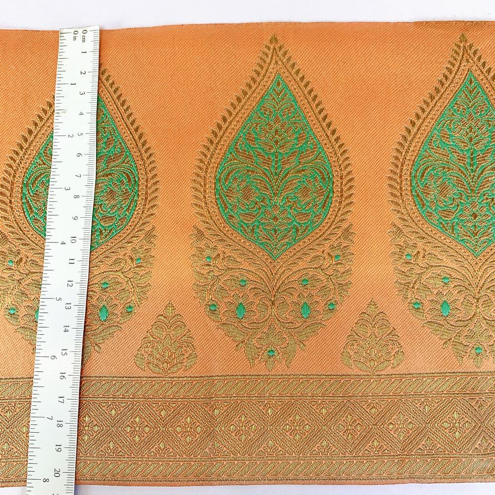 205 mm Designer Banarasi Jacquard Lace, view 4