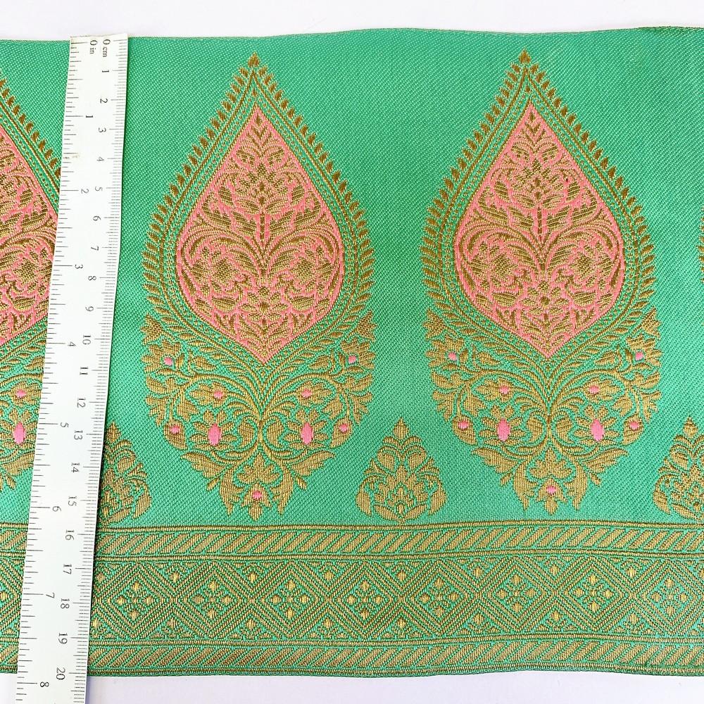 205 mm Designer Banarasi Jacquard Lace, view 6