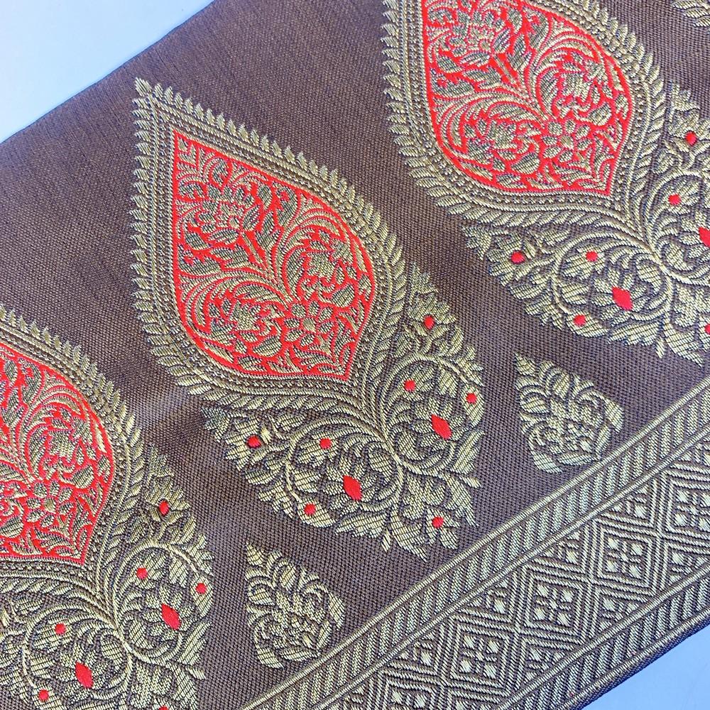 205 mm Designer Banarasi Jacquard Lace, view 11