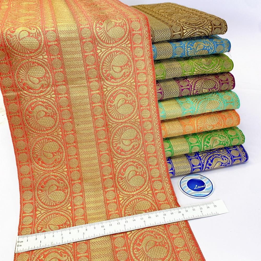205 mm Designer Banarasi Jacquard Lace, view 1