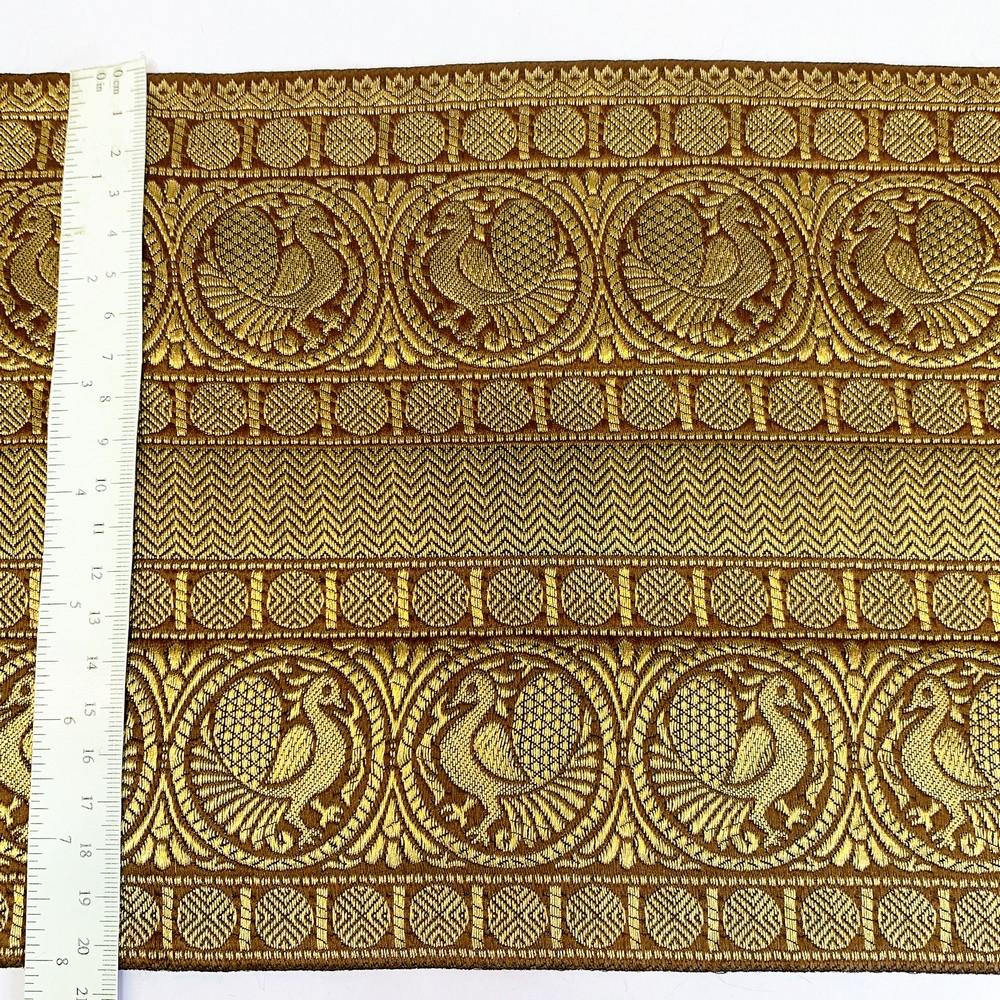 205 mm Designer Banarasi Jacquard Lace, view 18