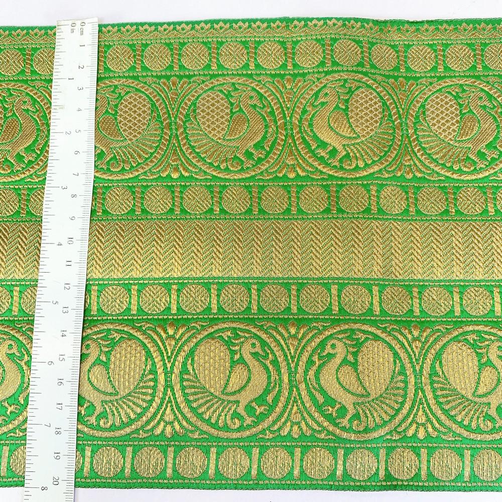 205 mm Designer Banarasi Jacquard Lace, view 14