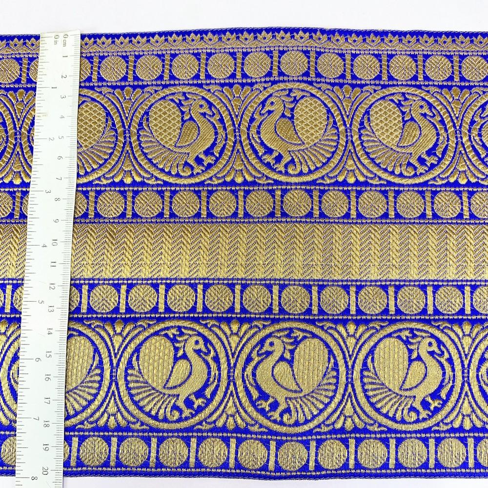 205 mm Designer Banarasi Jacquard Lace, view 16