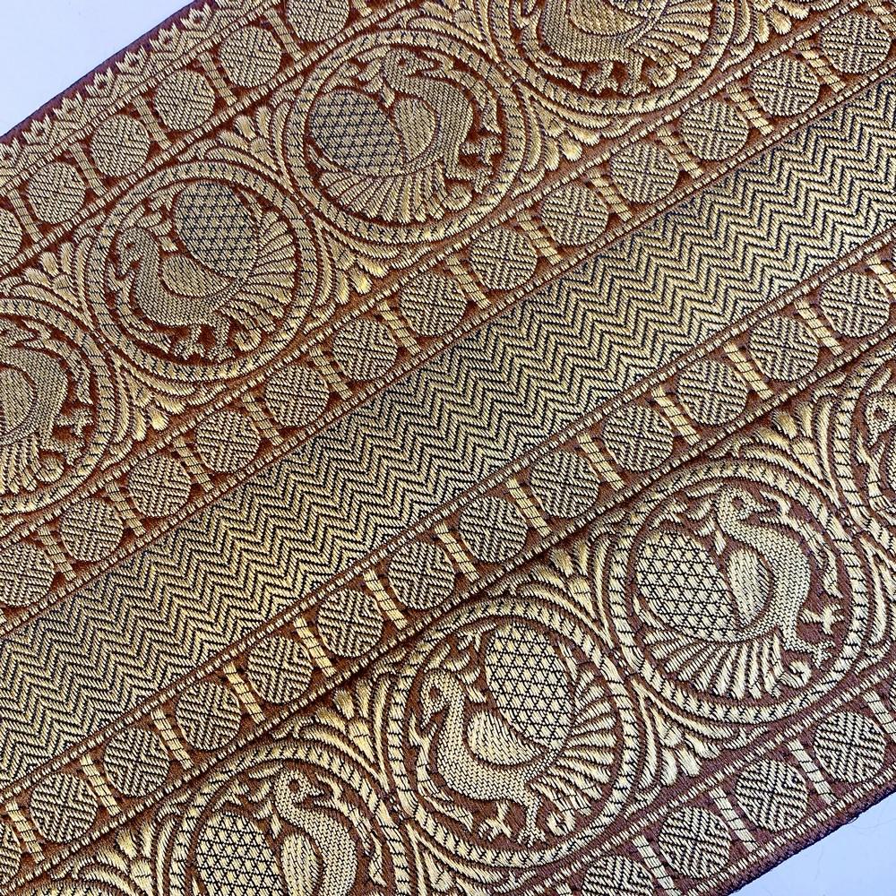 205 mm Designer Banarasi Jacquard Lace, view 19