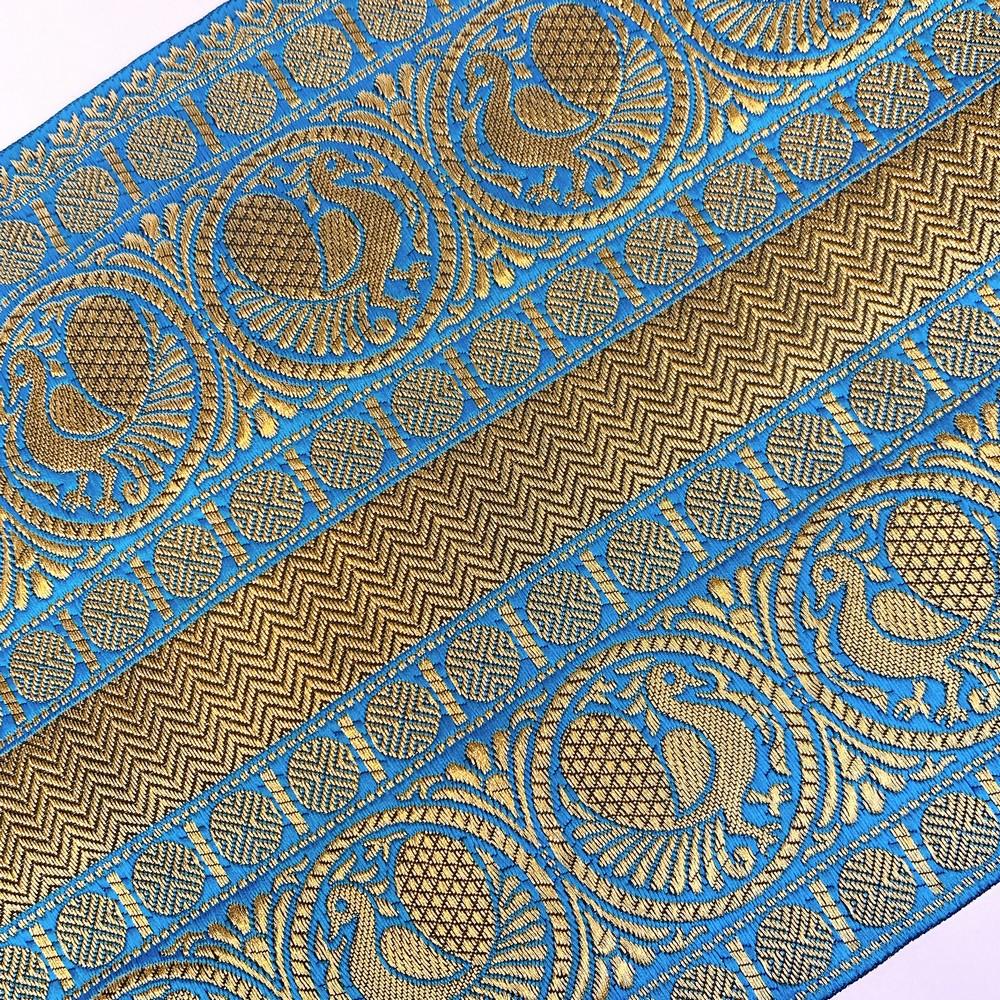 205 mm Designer Banarasi Jacquard Lace, view 11