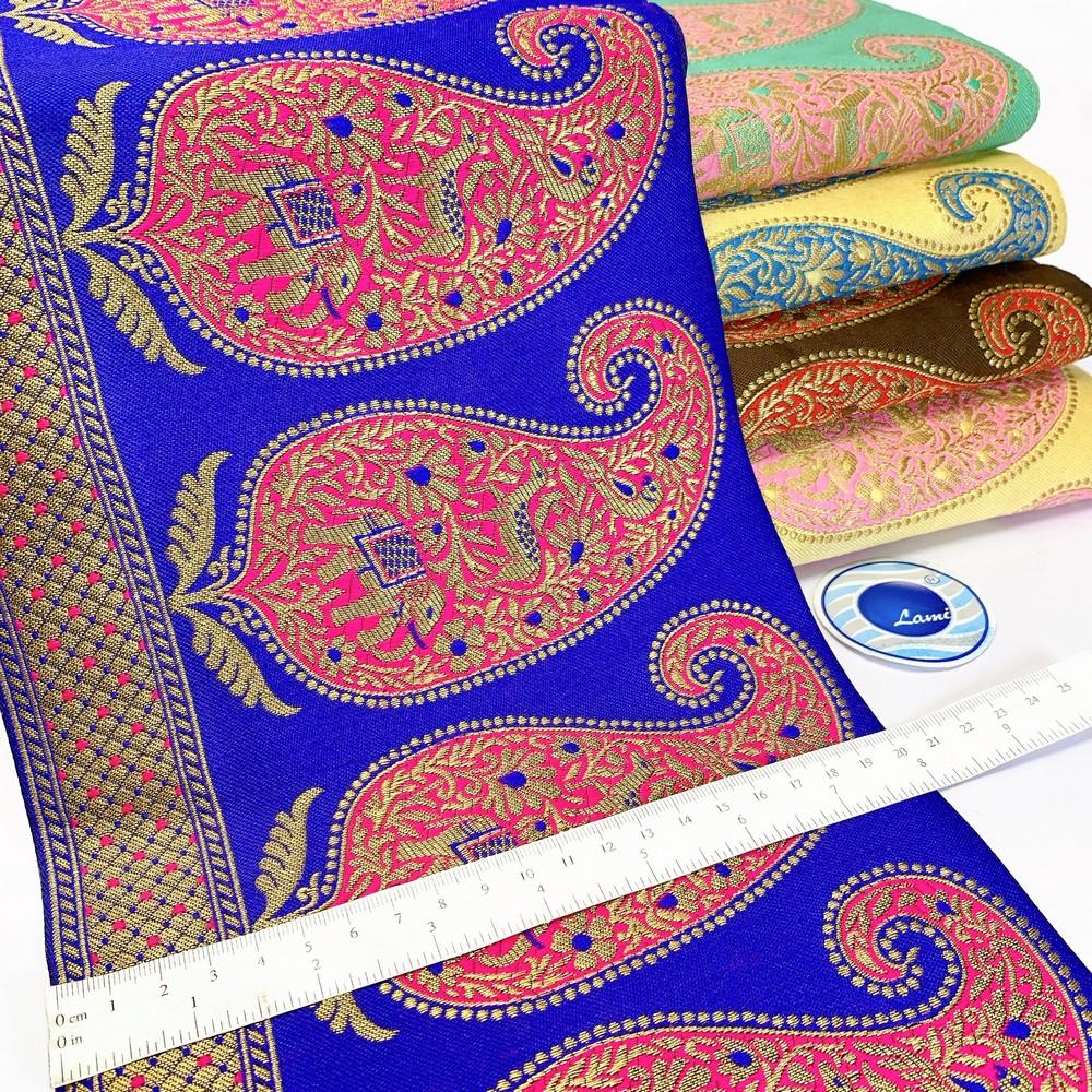 200 mm Designer Banarasi Jacquard Lace, view 1