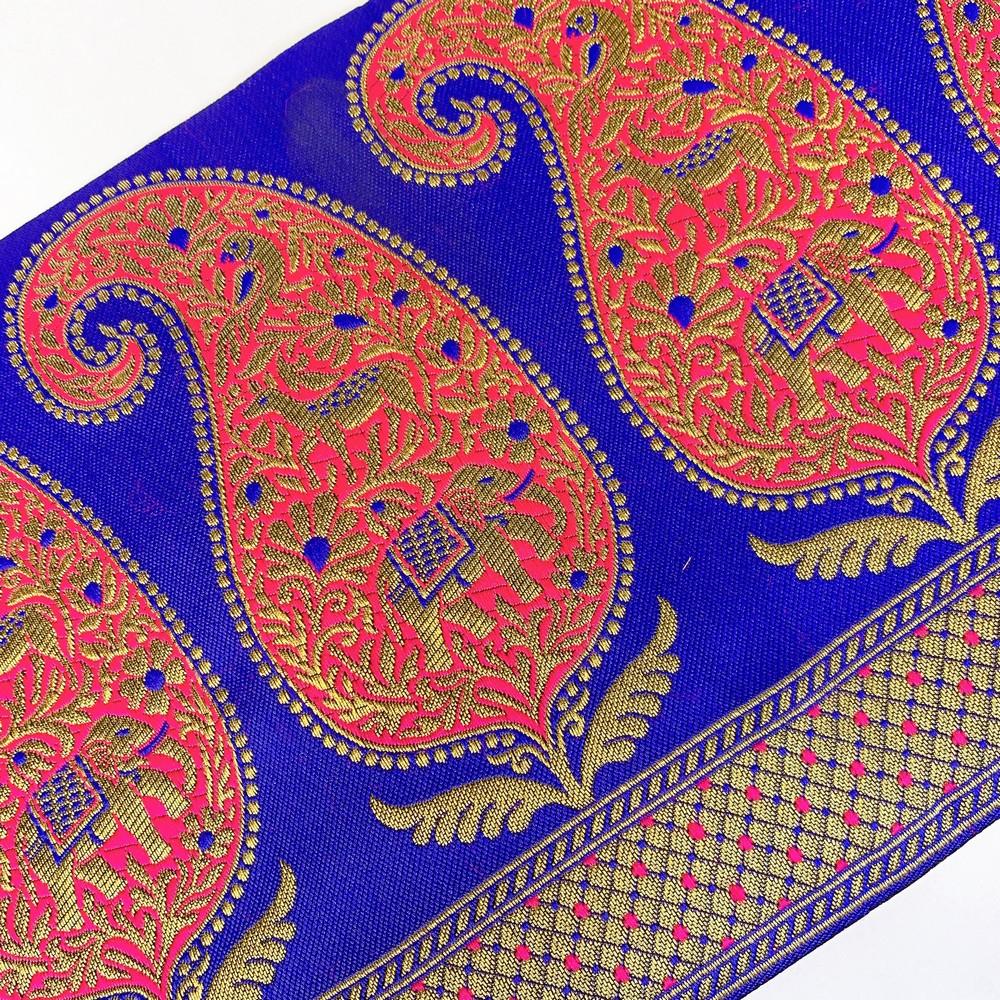 200 mm Designer Banarasi Jacquard Lace, view 11