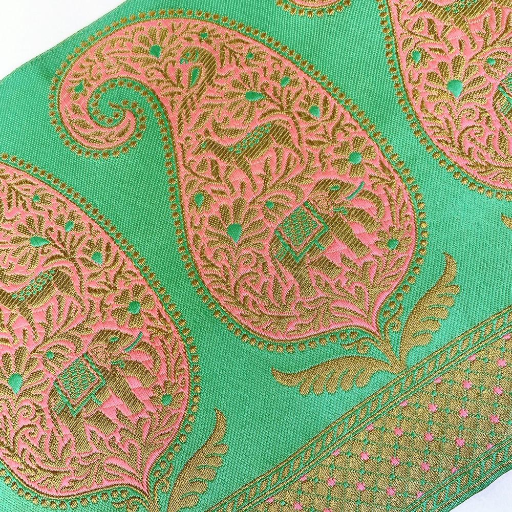 200 mm Designer Banarasi Jacquard Lace, view 9