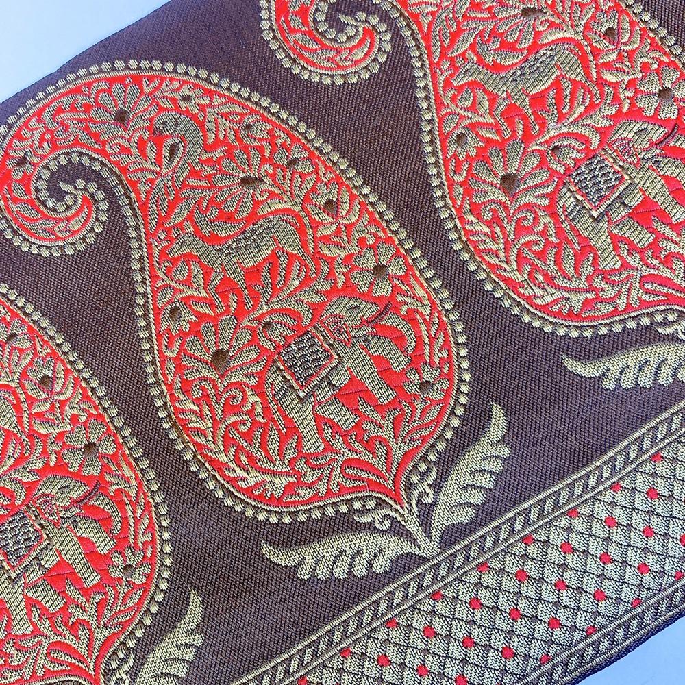 200 mm Designer Banarasi Jacquard Lace, view 5