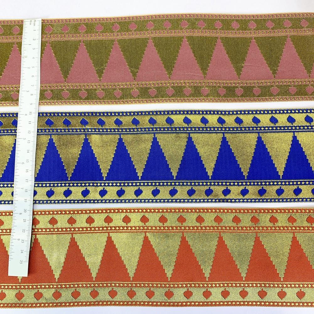 92 mm Designer Banarsi Jacquard Lace, view 2