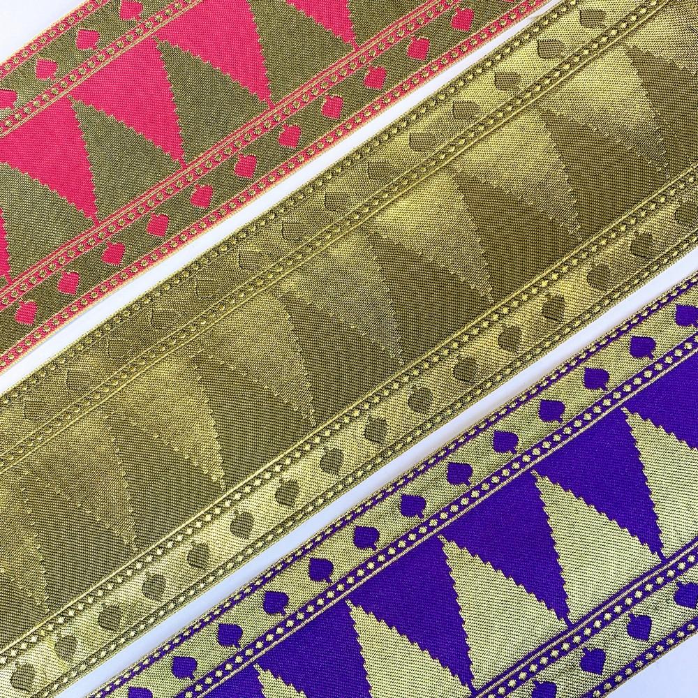 92 mm Designer Banarsi Jacquard Lace, view 4