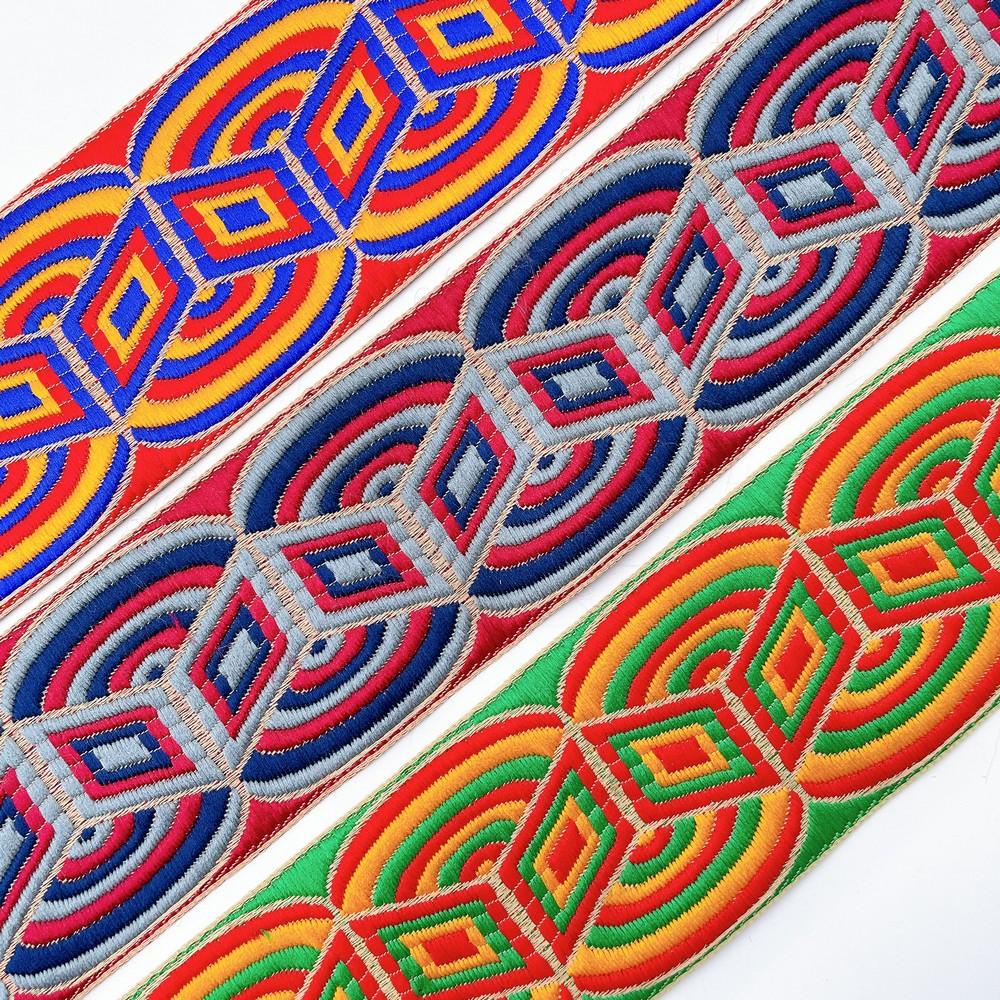 58mm Geometric Jacquard Ribbon Lace for Garments, Craft & Decoration, view 4