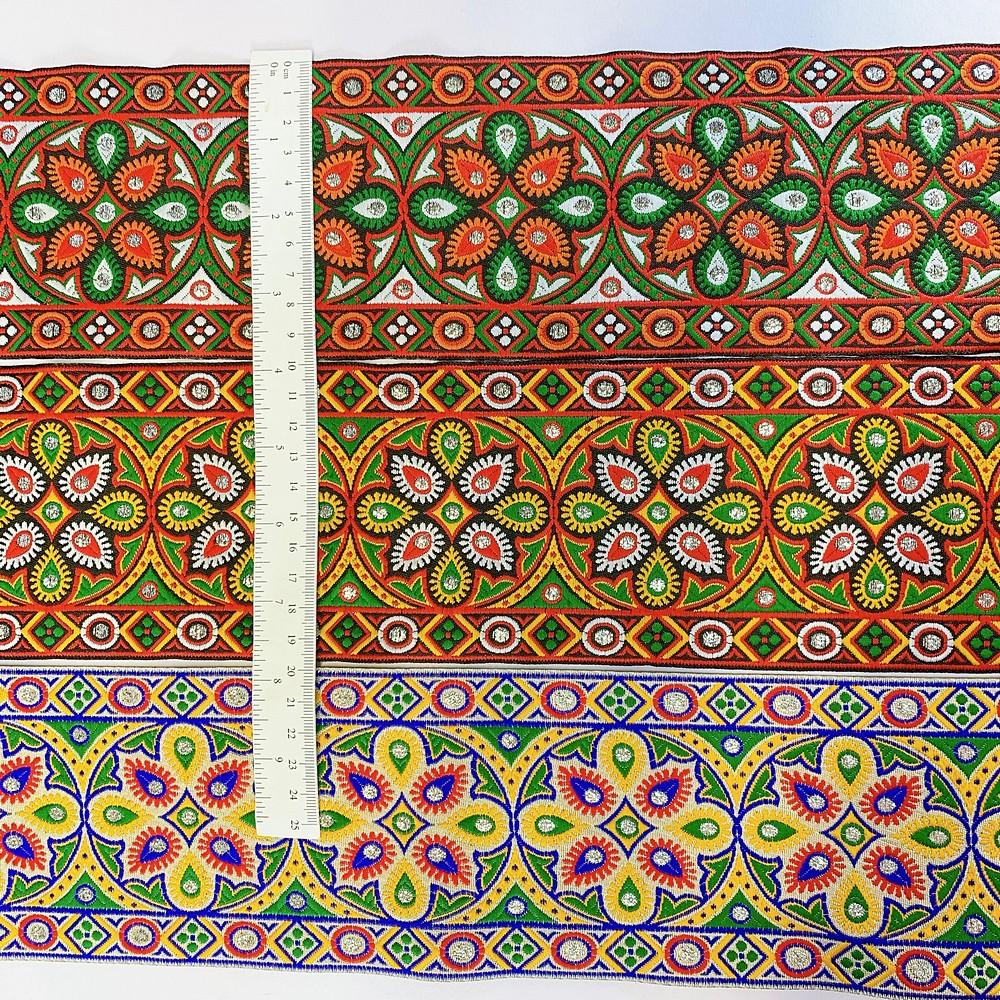 100mm Kutchi Design Jacquard Lace With Zari Work, view 2