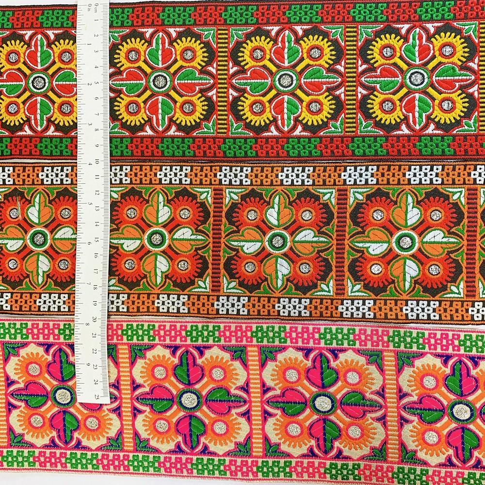 100mm Kutchi Design Jacquard Lace With Zari Work, view 2