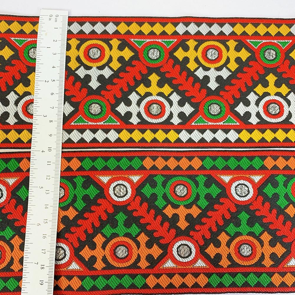 100mm Kutchi Design Jacquard Lace With Zari Work, view 2