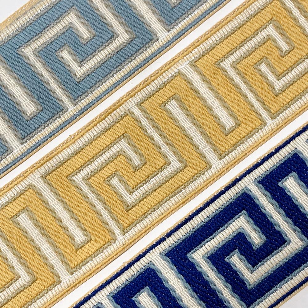 55mm Designer Tapestry Tapes with Greek Key Pattern, view 5