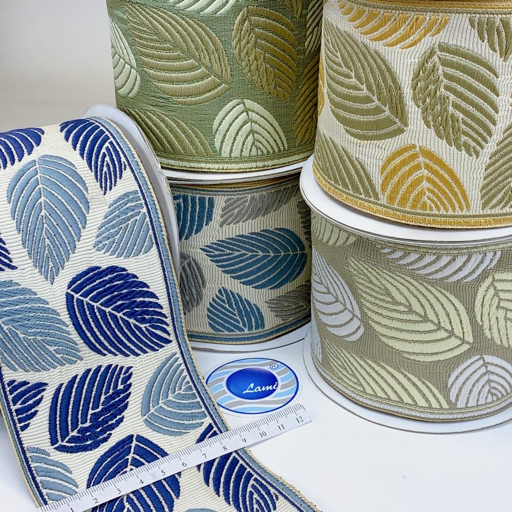 90mm Elegant Leaf Pattern Tapestry Tapes, view 1