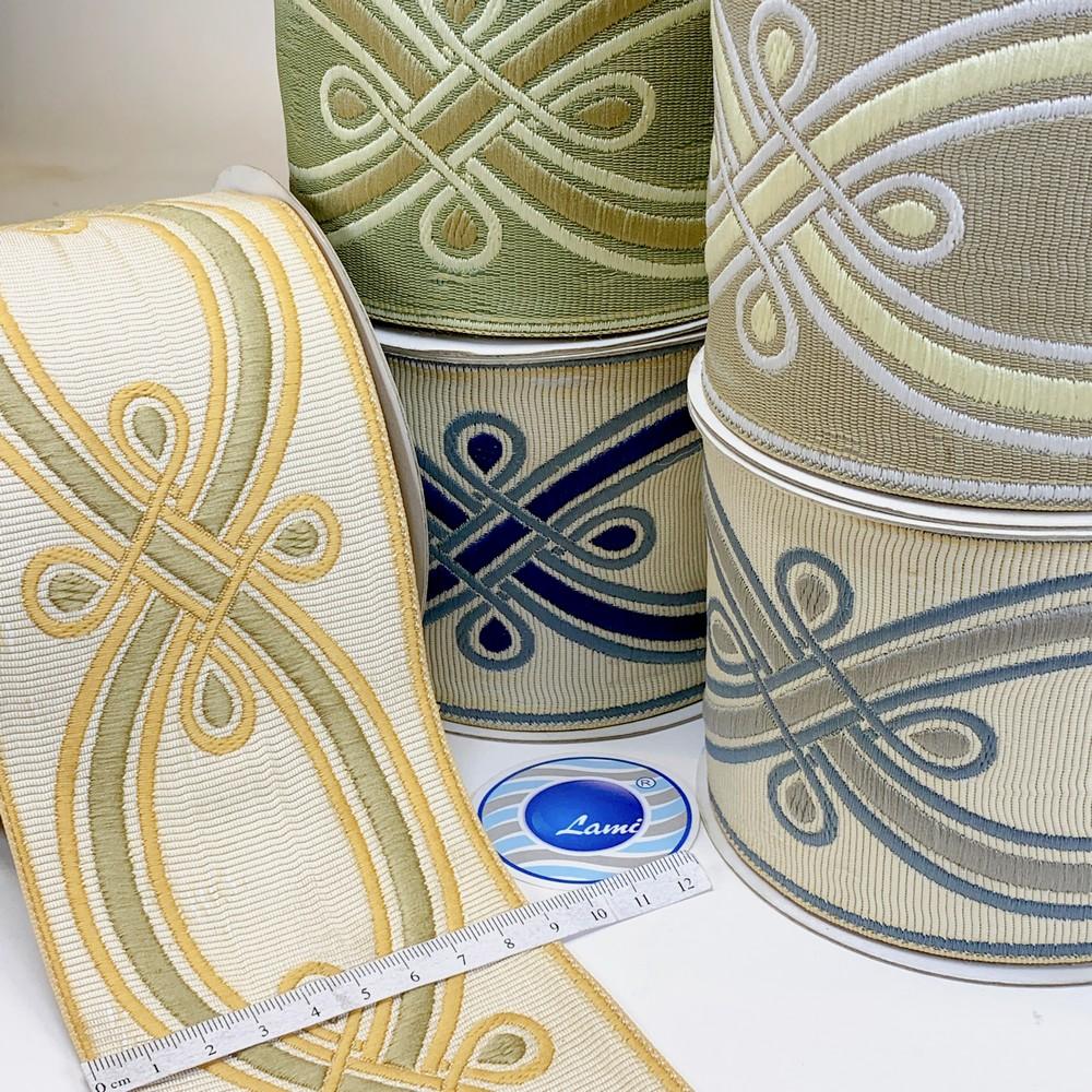 90mm Ornate Loop Design Tapestry Trim, view 1