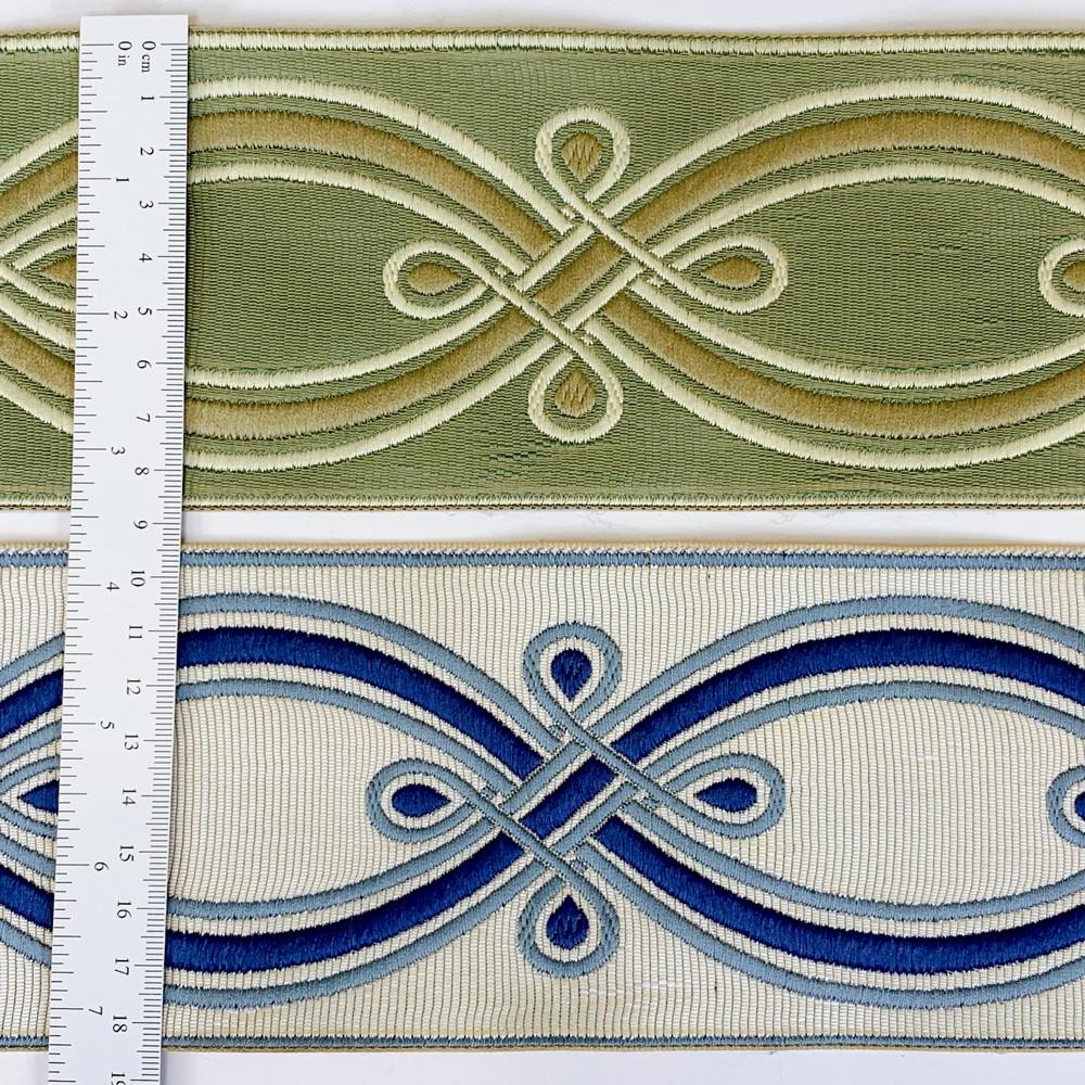 90mm Ornate Loop Design Tapestry Trim, view 2