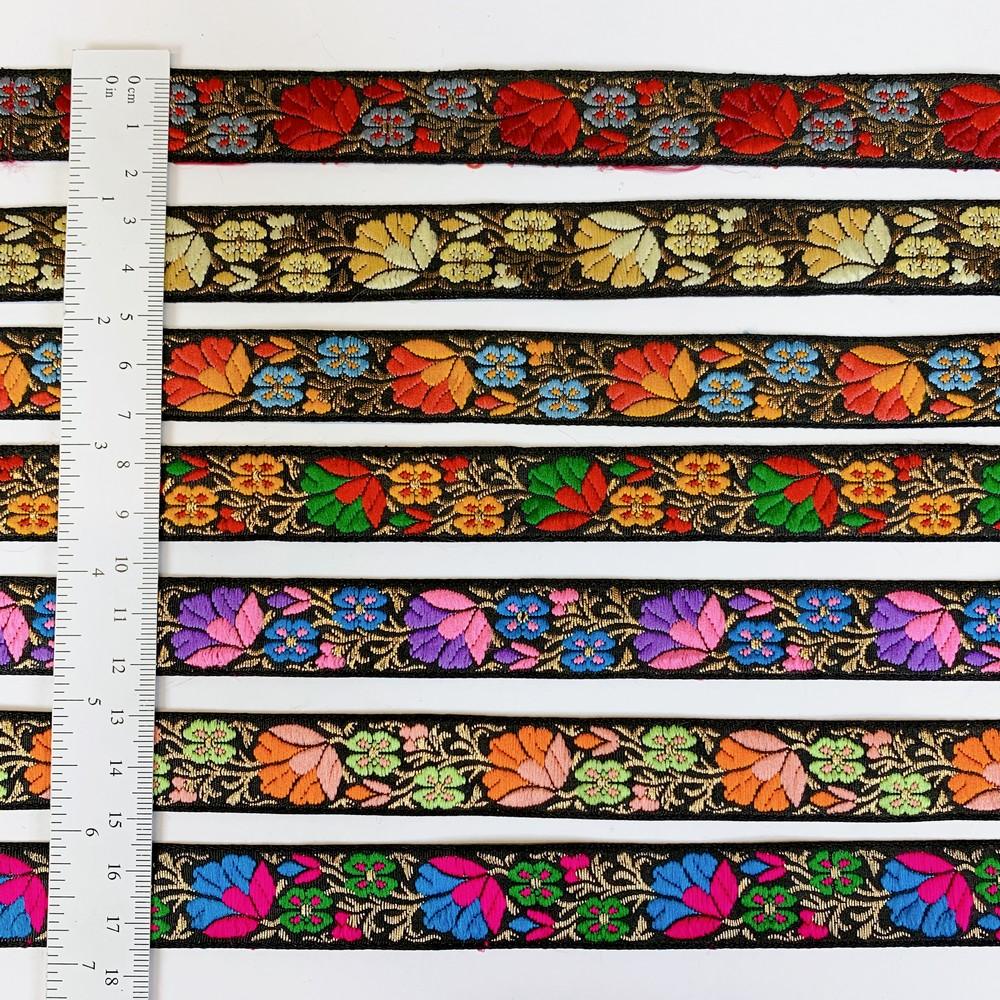 20 mm Designer Colourful Jacquard Ribbon, view 2