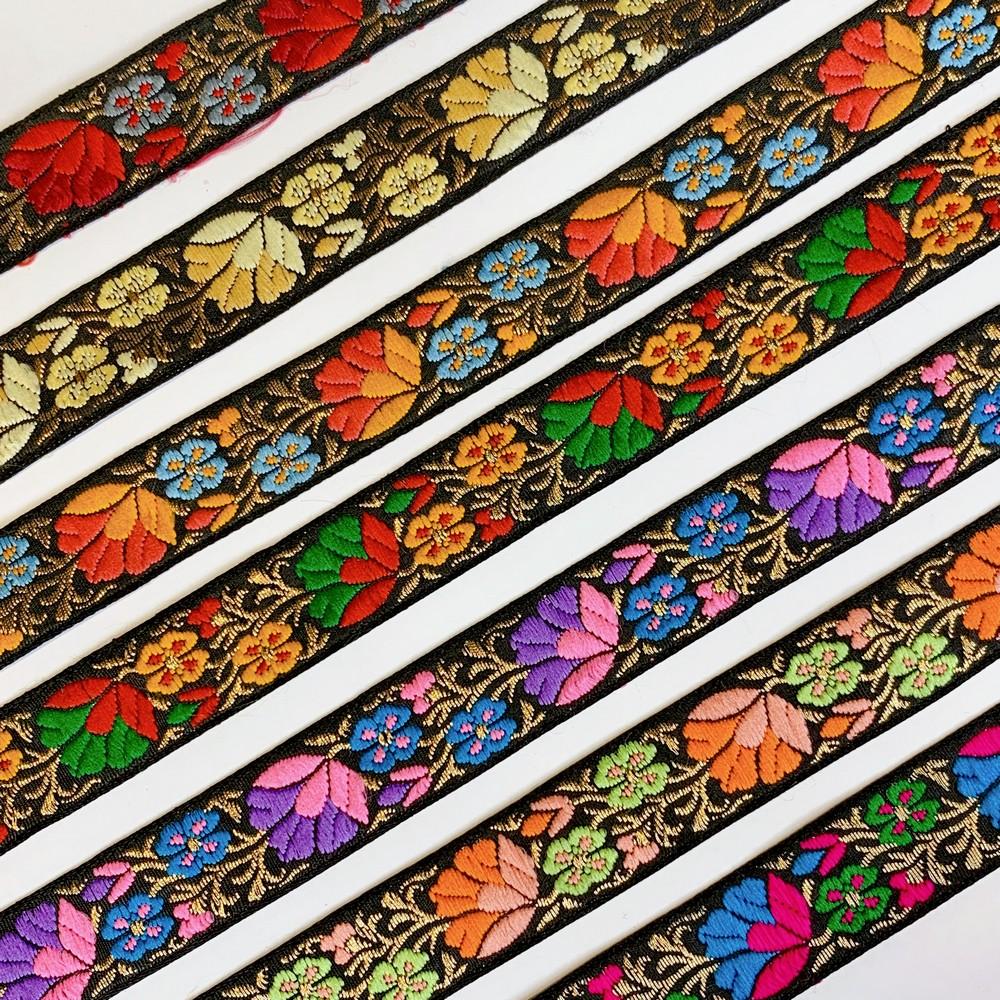 20 mm Designer Colourful Jacquard Ribbon, view 4