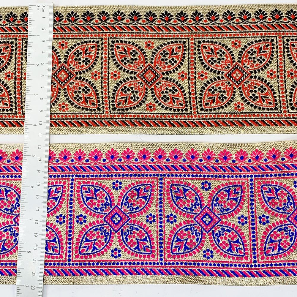 110mm Navratri Special Designer Banarasi Lace, view 3