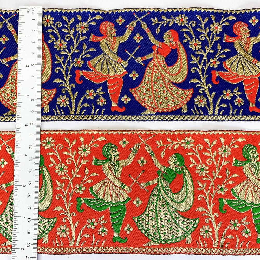 100mm Navratri Special Designer Banarasi Lace, view 2
