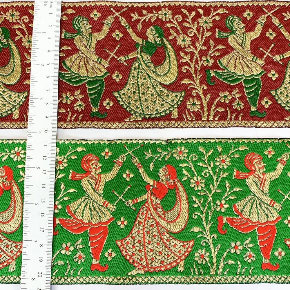 100mm Navratri Special Designer Banarasi Lace, view 4