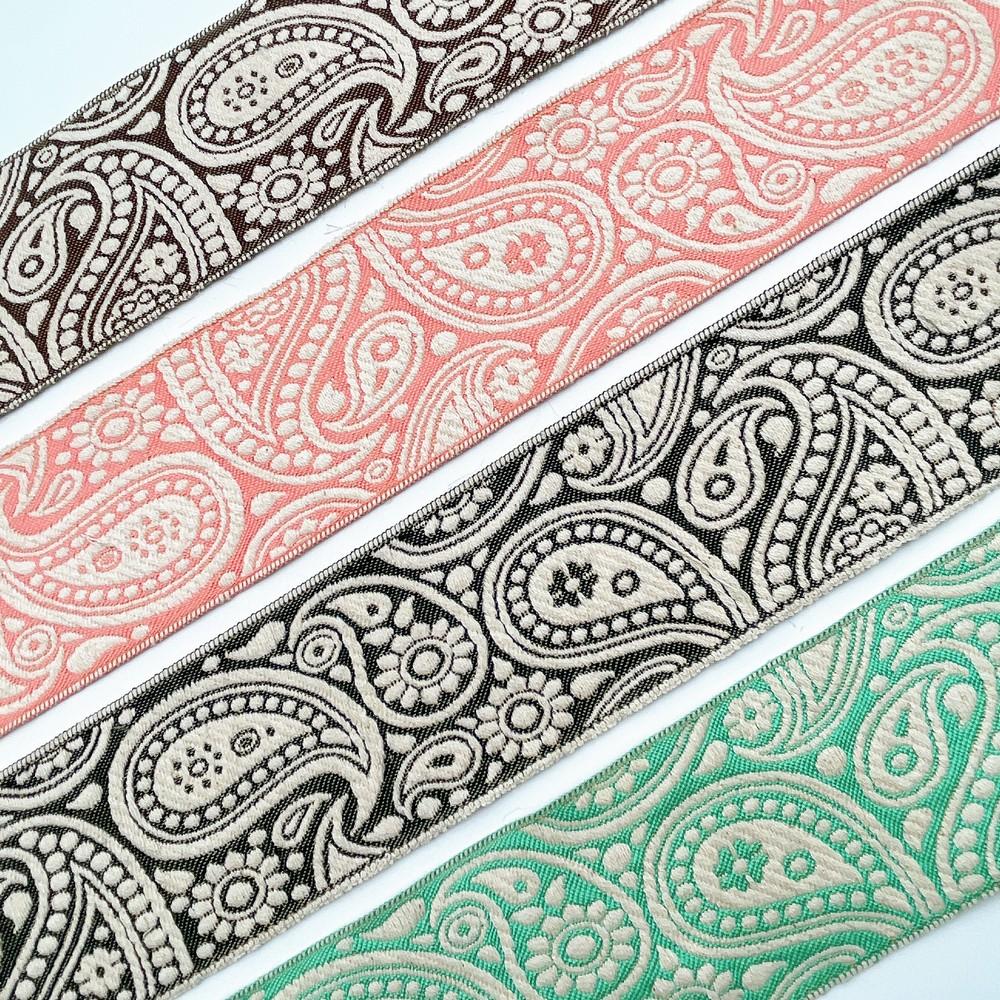 55mm Wide Traditional Paisley Motif Lace Border for Sewing, Garments, DIY Crafts & Home Decor, view 7