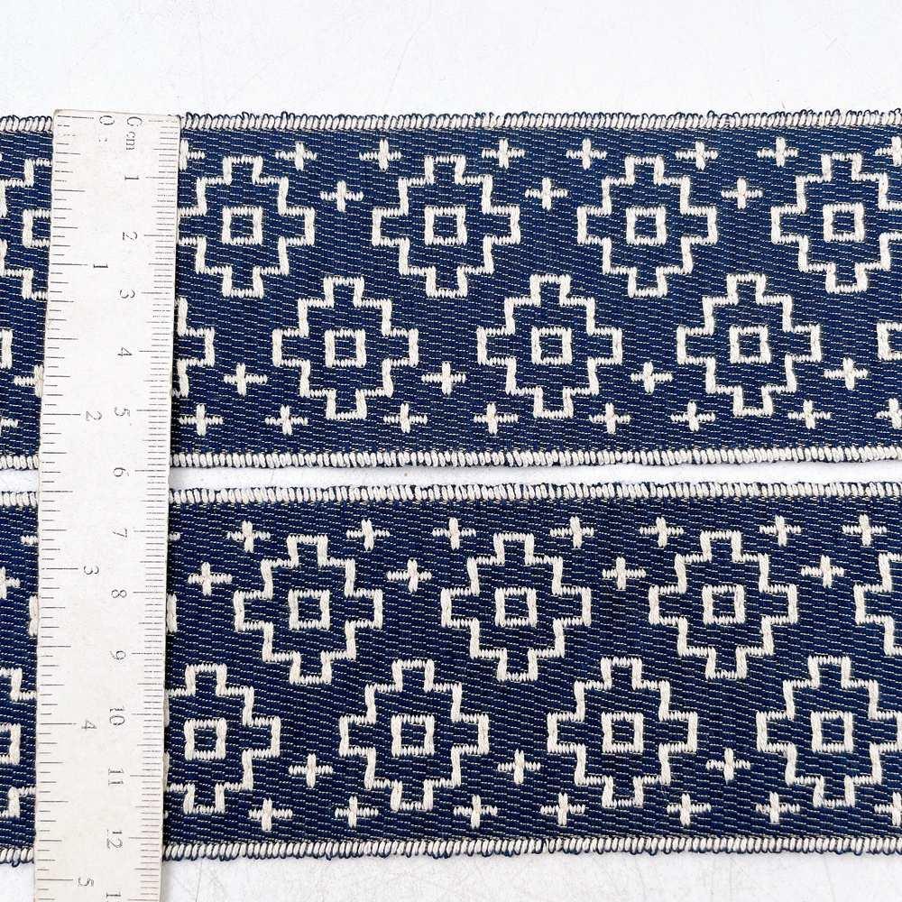 60mm Tribal Pattern Woven Jacquard Ribbon - Southwestern Diamond Lace Trim, view 2