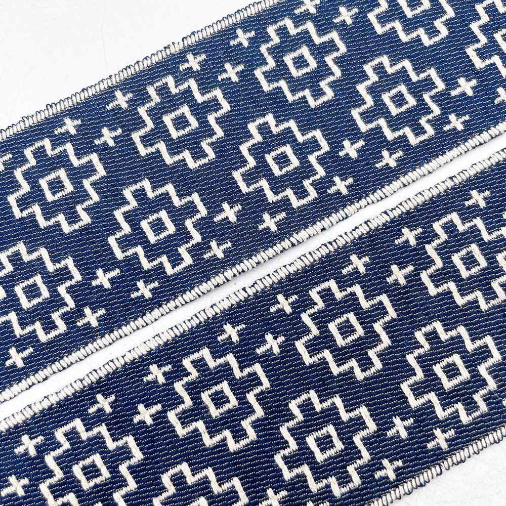 60mm Tribal Pattern Woven Jacquard Ribbon - Southwestern Diamond Lace Trim, view 3