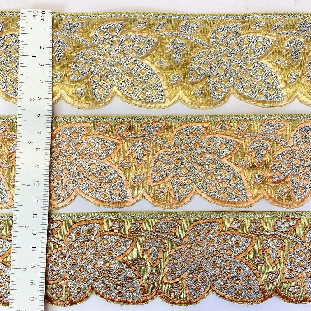 52 mm Designer Pan Cutwork Jacquard Ribbons, view 6