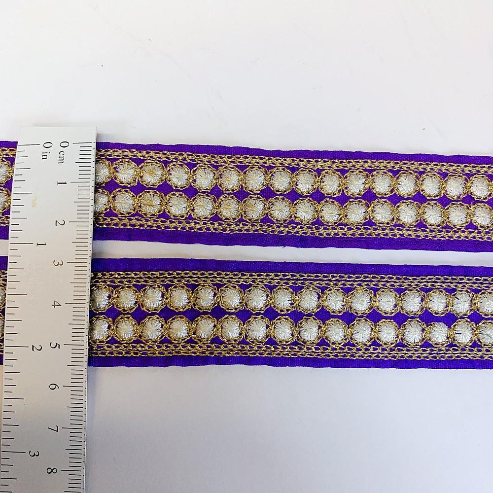 25mm Dot Design Embroidery Lace, view 1