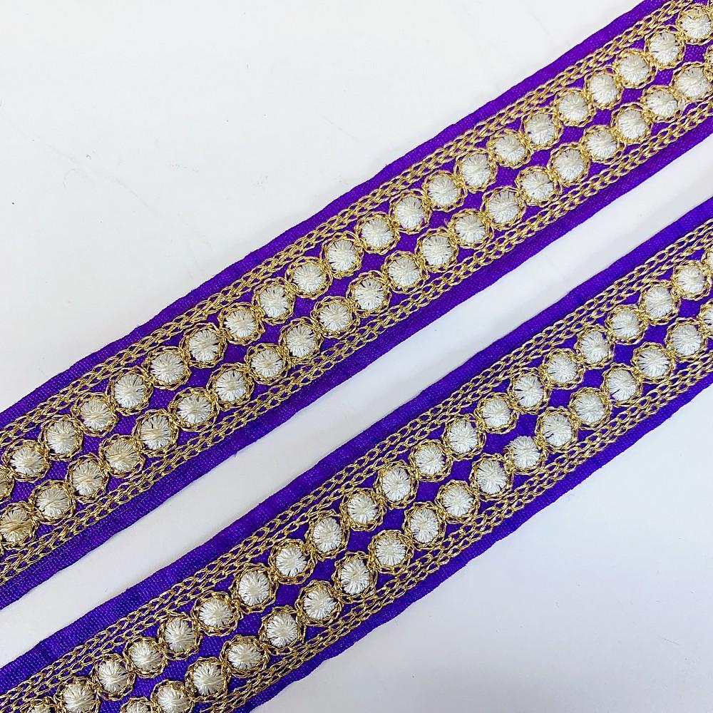 25mm Dot Design Embroidery Lace, view 2