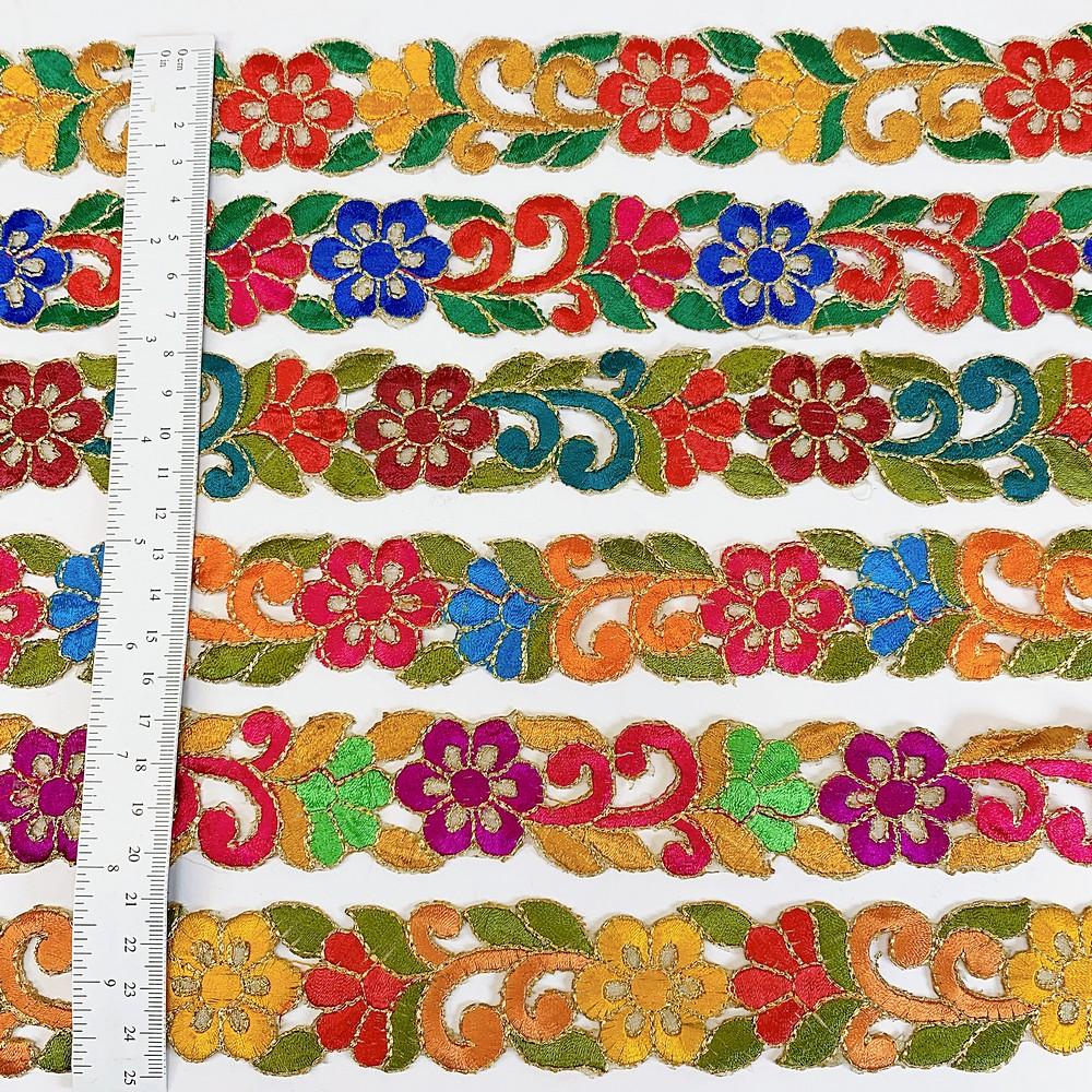25mm Designer Cutwork Embroidery Lace, view 4