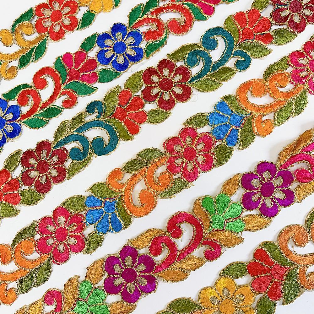 25mm Designer Cutwork Embroidery Lace, view 2