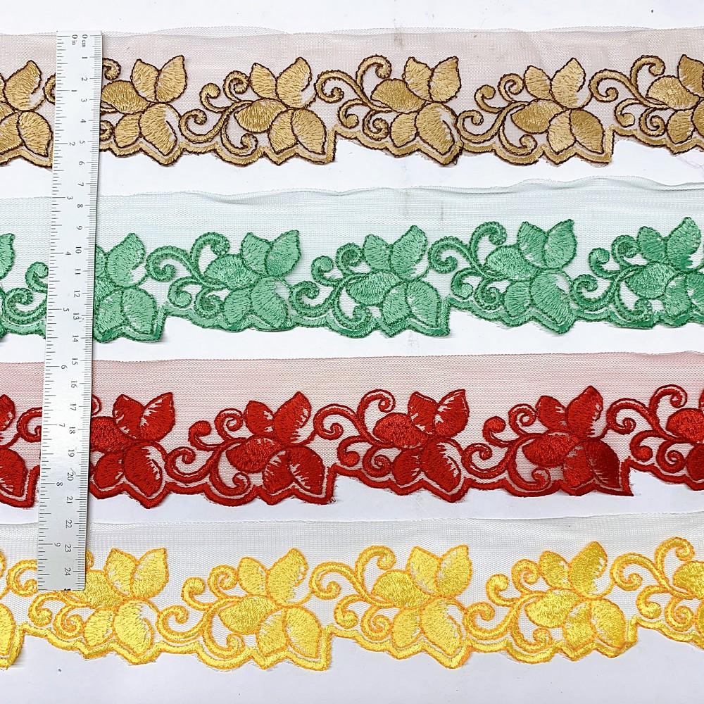 48 mm Designer Cutwork Embroidery Lace, view 5