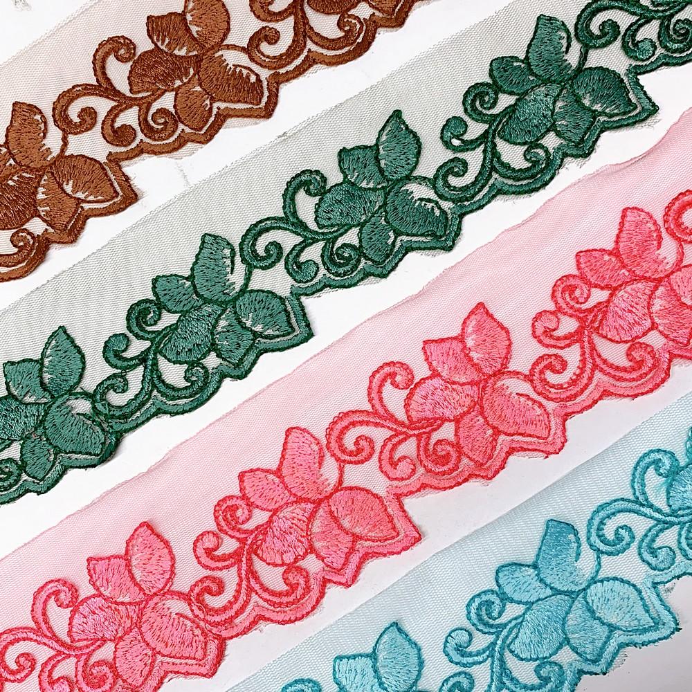 48 mm Designer Cutwork Embroidery Lace, view 6