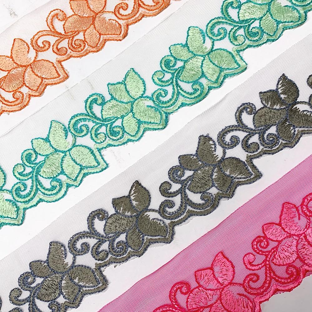 48 mm Designer Cutwork Embroidery Lace, view 7