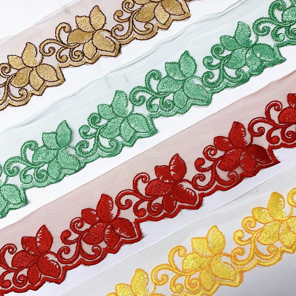 48 mm Designer Cutwork Embroidery Lace, view 9