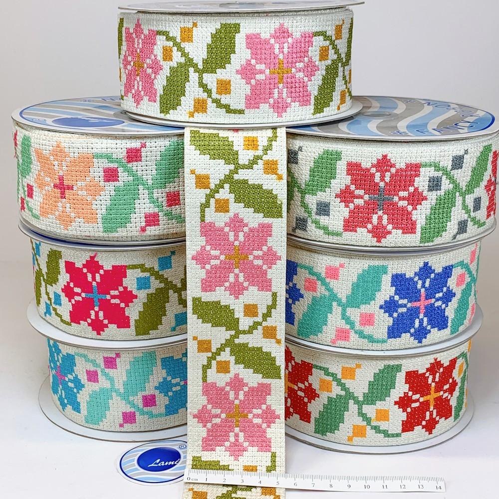 Lami 56 mm Designer Crossstitch Embroidery Lace, view 1