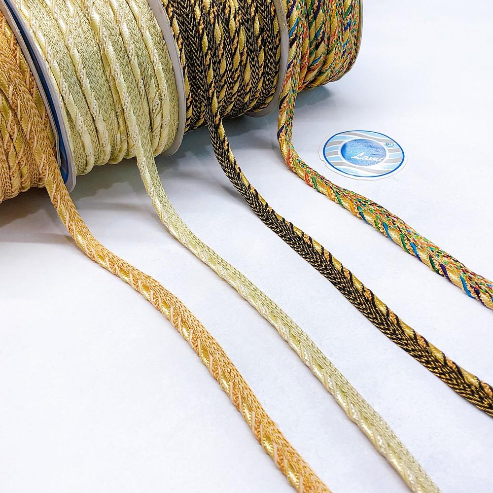 10mm Colour Knitted Decorative Ribbon, view 2