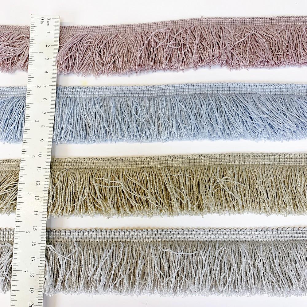 40mm Light Purple Designer Polyester Fringe, view 2