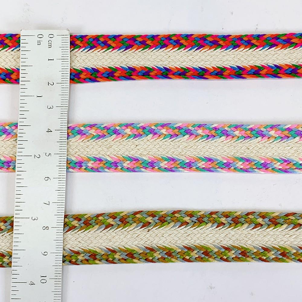22mm Braided Trim Ethnic Lace for Garments & Crafts, view 2
