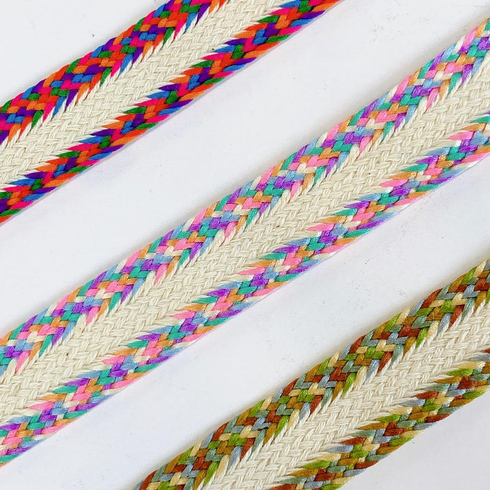 22mm Braided Trim Ethnic Lace for Garments & Crafts, view 3