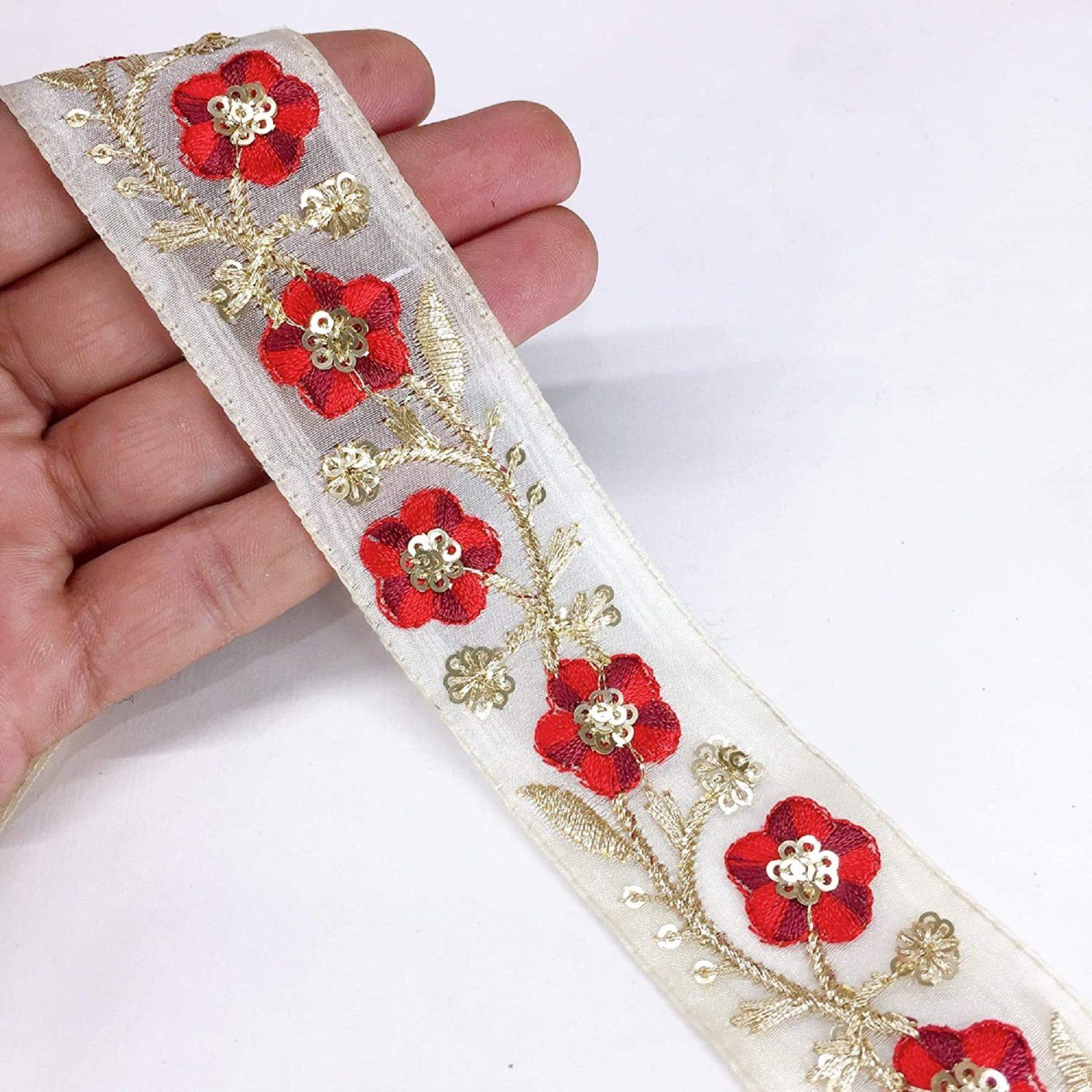 Sequin work from the Lami Trims catalogue