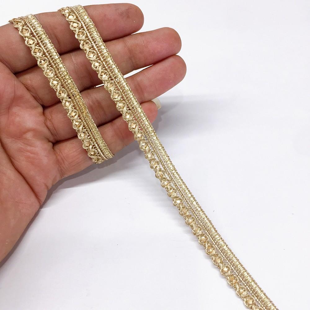 10mm Knitted Decorative Ribbon, shown on white cotton