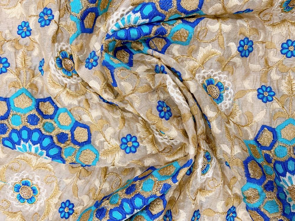 Embroidery Work On Cotton Fabric